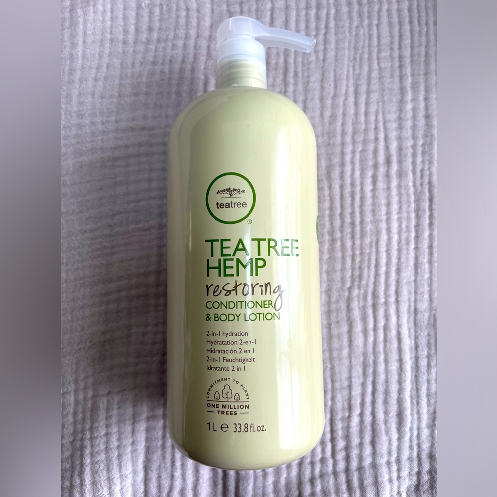 Paul Mitchell Teatree Hemp restoring conditioner and body lotion 33.8oz
